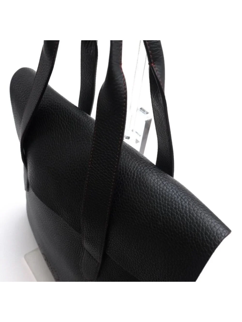Loewe Tote Bag Leather Black Anagram Sully